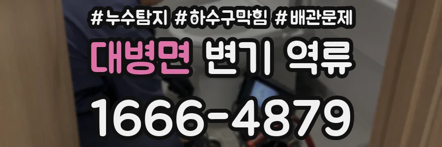대병면 변기 역류