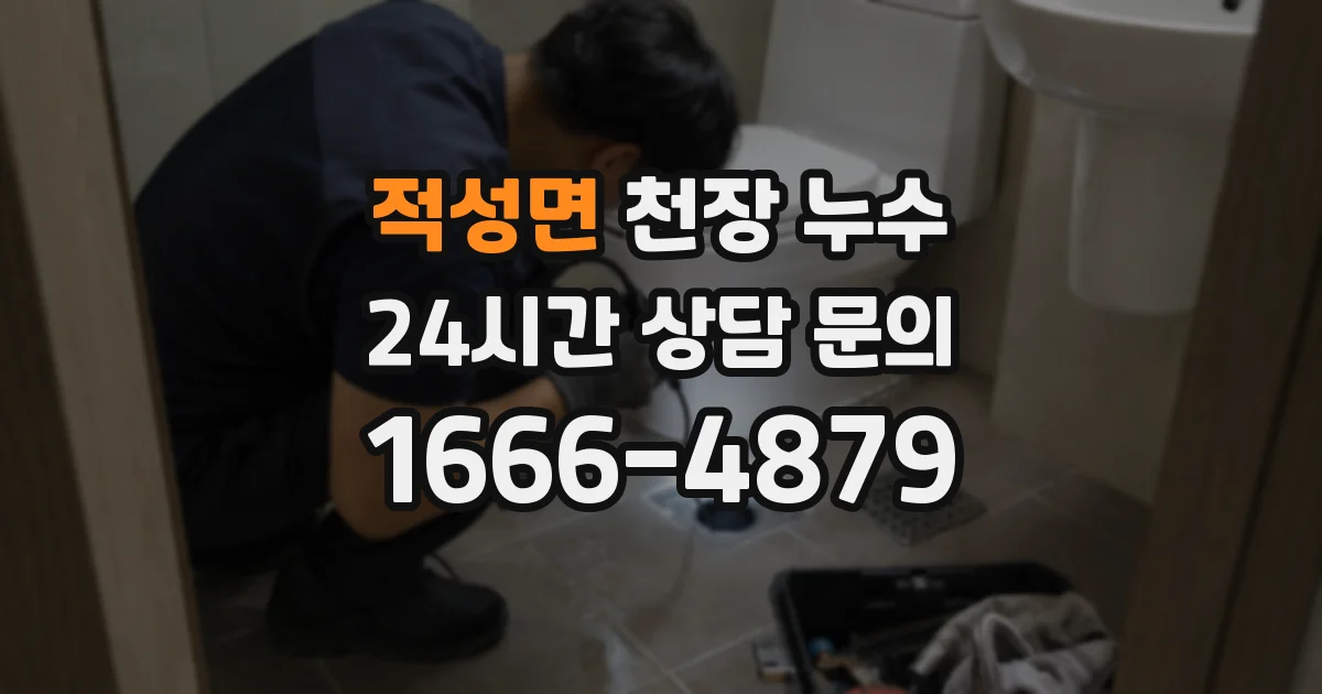 적성면 천장 누수