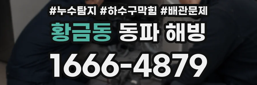황금동 동파 해빙