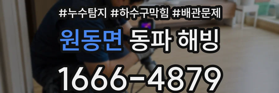 원동면 동파 해빙