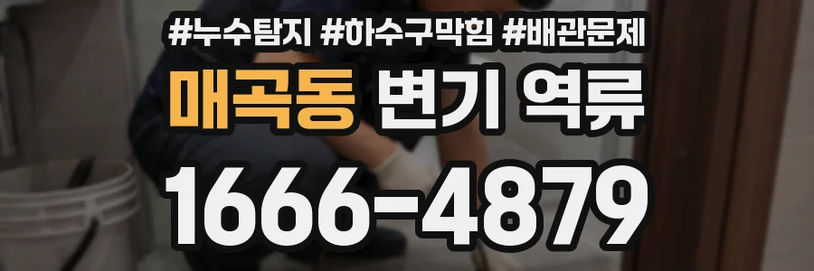 매곡동 변기 역류