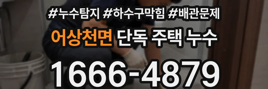 어상천면 단독 주택 누수