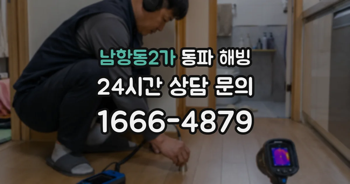 남항동2가 동파 해빙