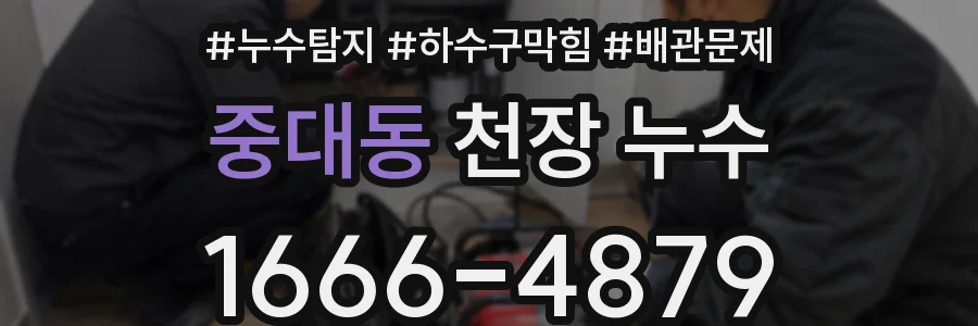 중대동 천장 누수