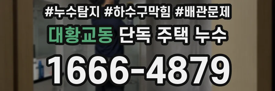 대황교동 단독 주택 누수