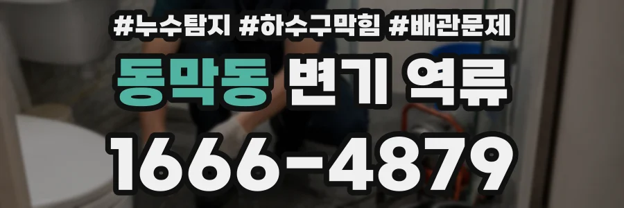 동막동 변기 역류