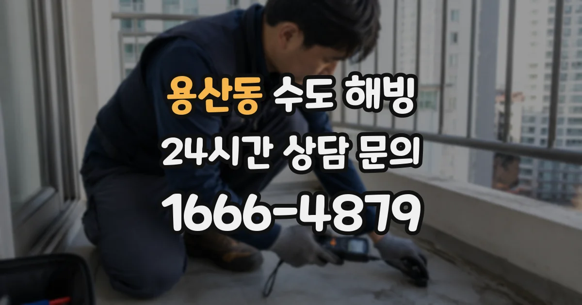 용산동 수도 해빙