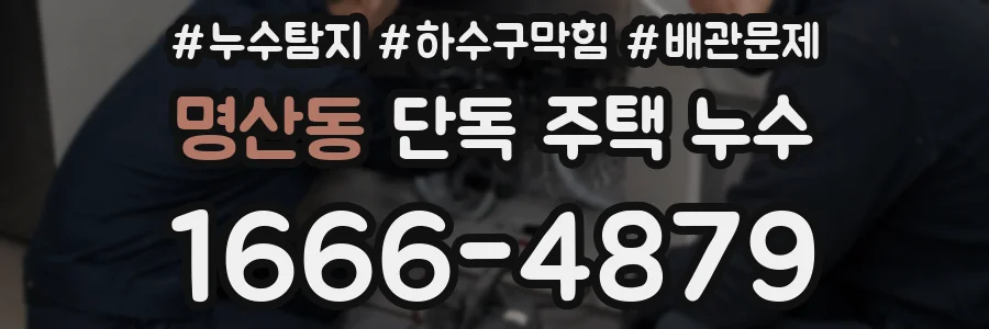 명산동 단독 주택 누수