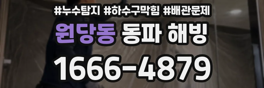 원당동 동파 해빙