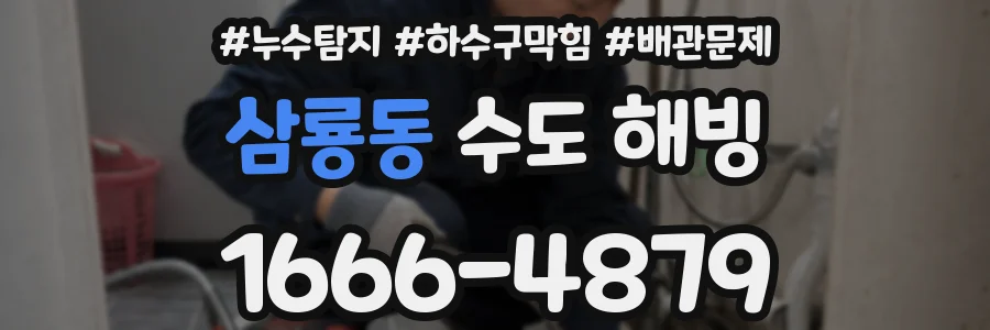 삼룡동 수도 해빙