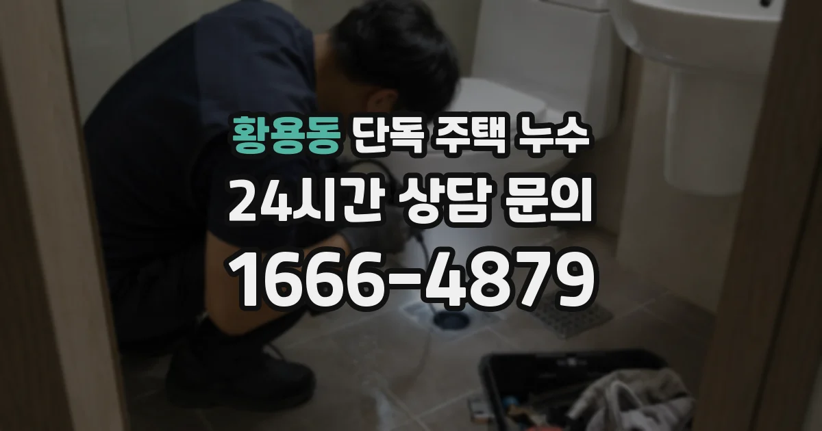 황용동 단독 주택 누수