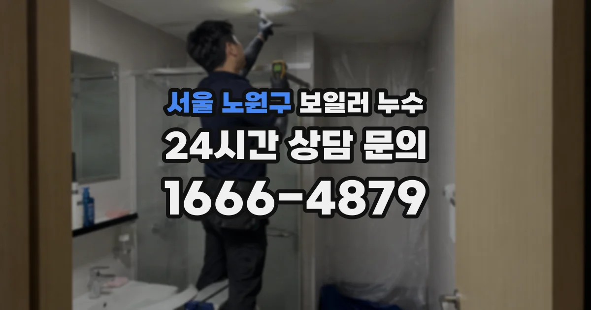 서울 노원구 보일러 누수