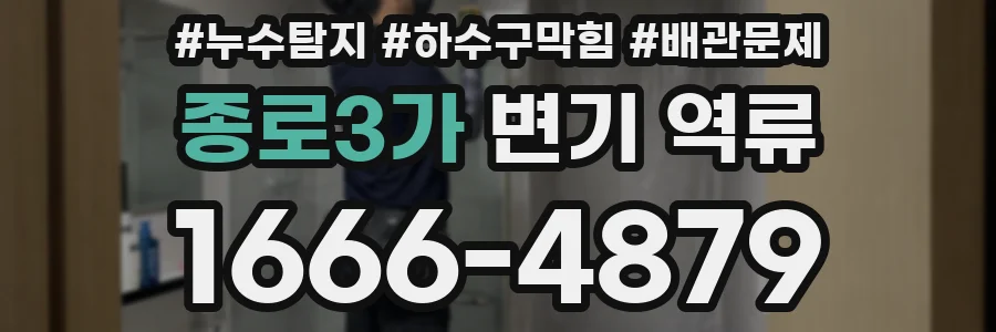 종로3가 변기 역류