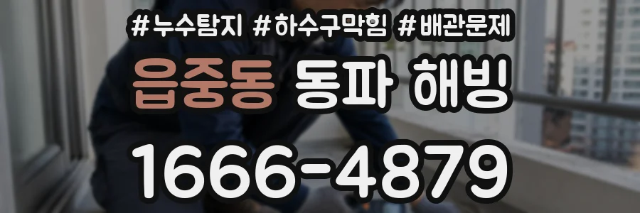 읍중동 동파 해빙