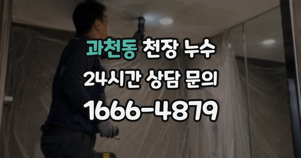 과천동 천장 누수