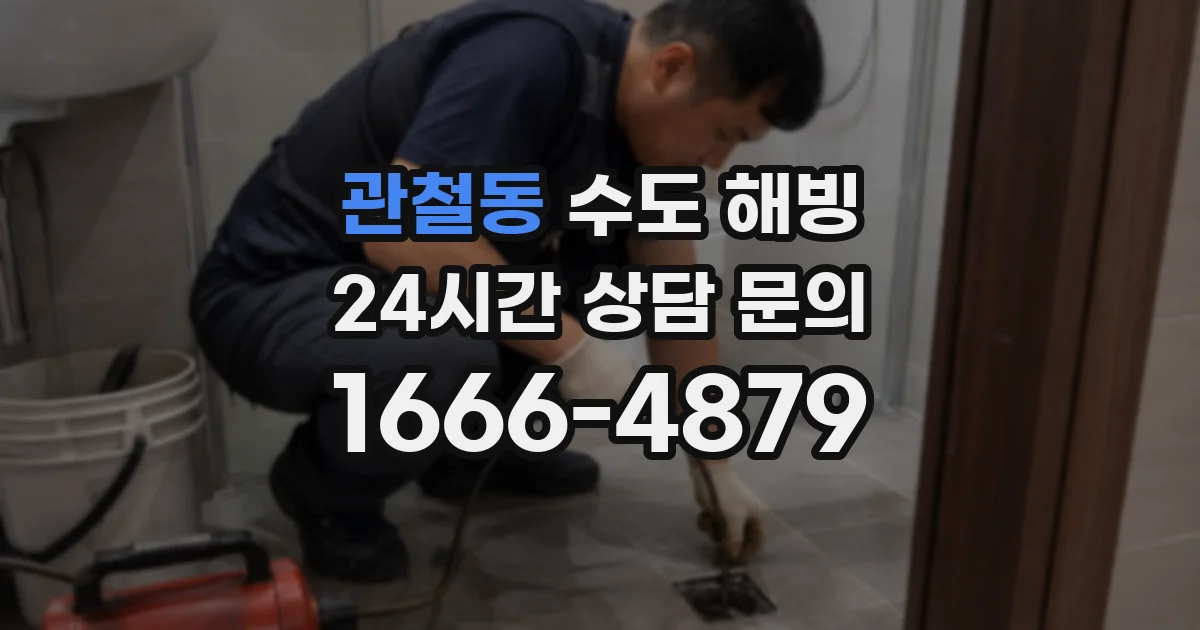 관철동 수도 해빙