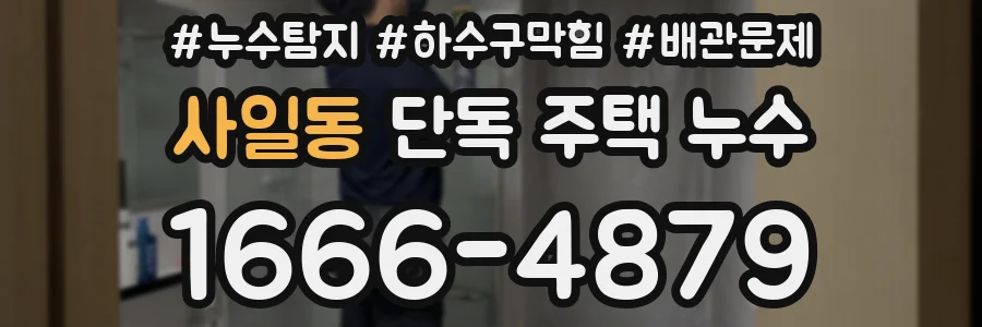 사일동 단독 주택 누수