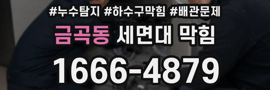 금곡동 세면대 막힘