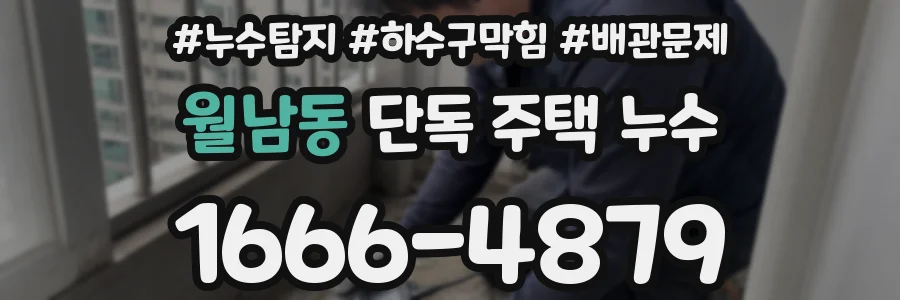 월남동 단독 주택 누수