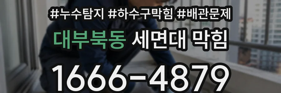 대부북동 세면대 막힘