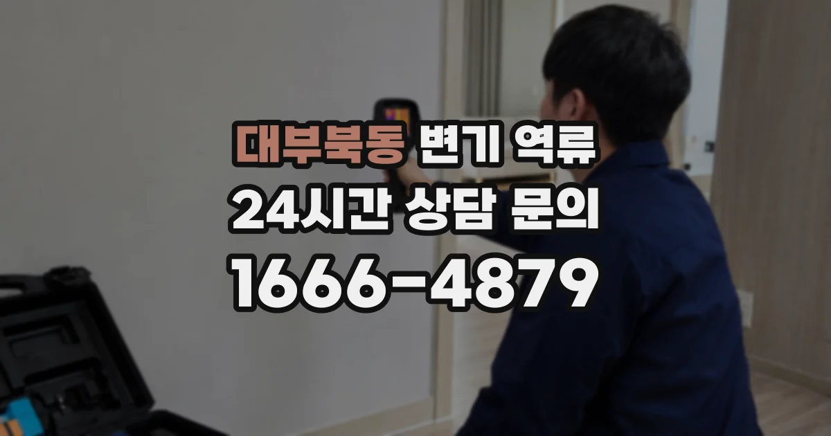 대부북동 변기 역류