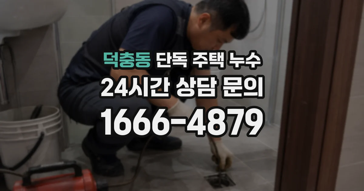 덕충동 단독 주택 누수
