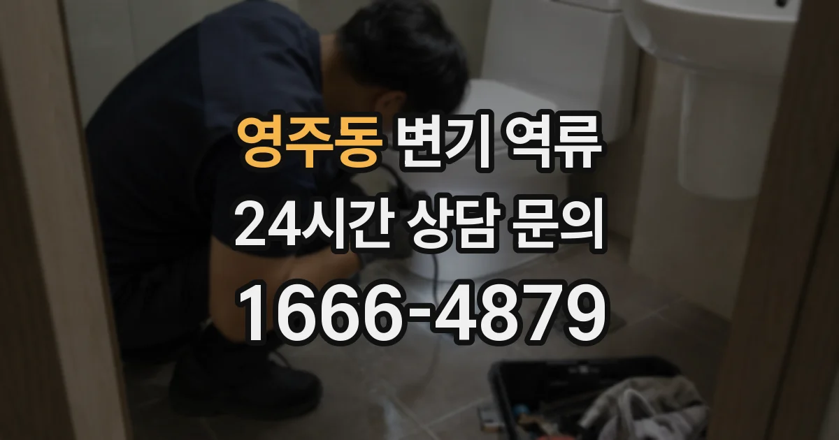 영주동 변기 역류