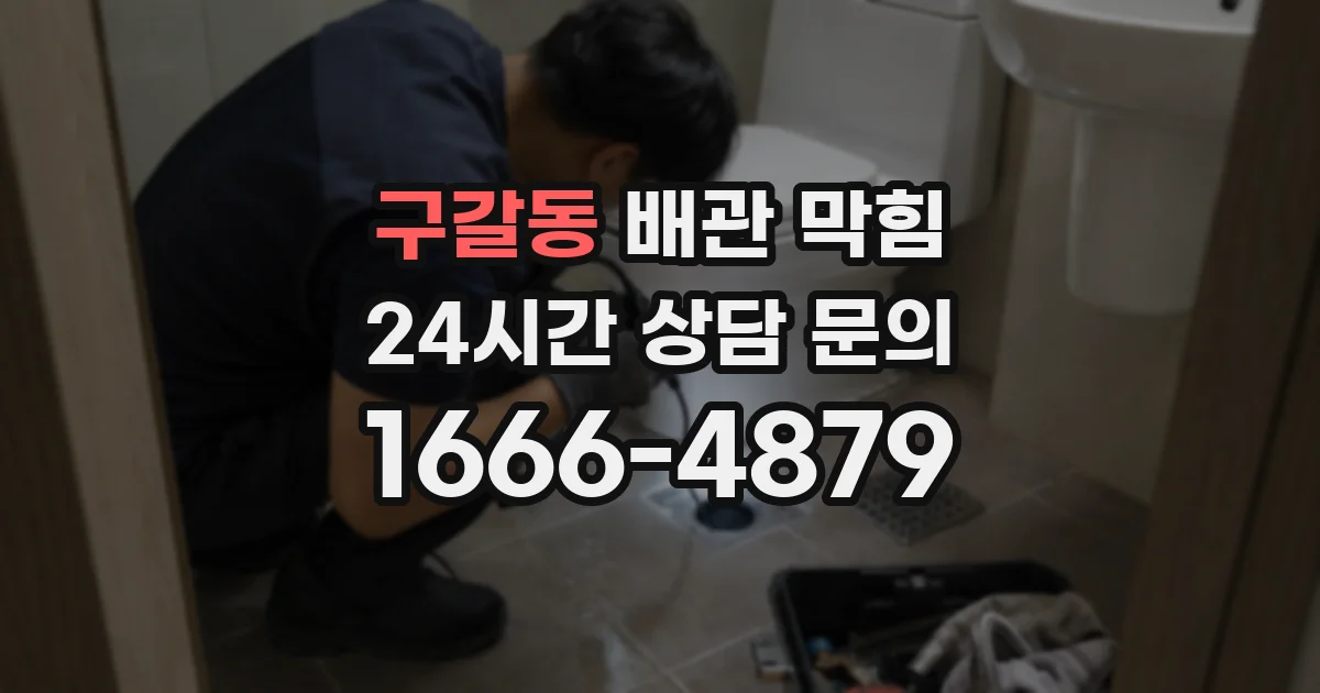 구갈동 배관 막힘