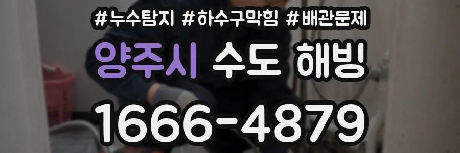 양주시 수도 해빙