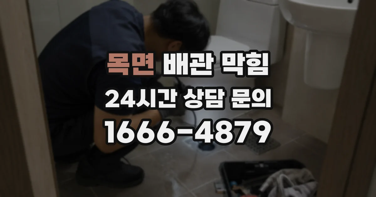 목면 배관 막힘