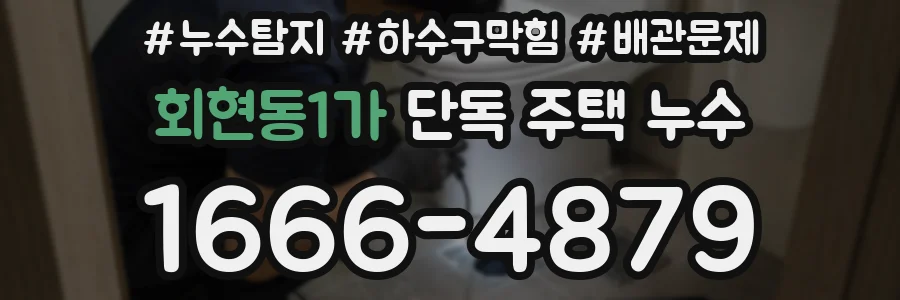 회현동1가 단독 주택 누수