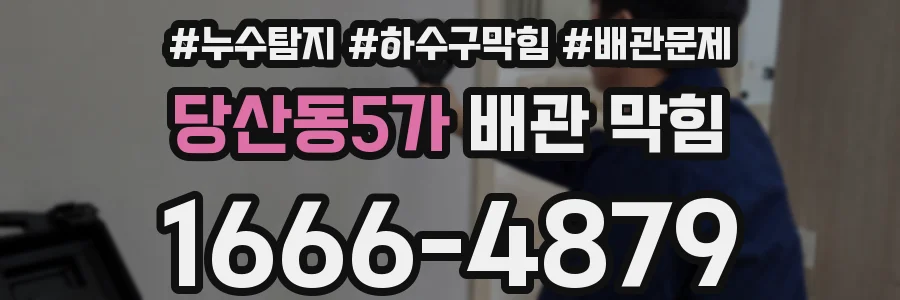 당산동5가 배관 막힘