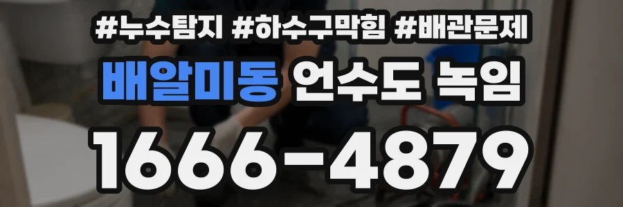배알미동 언수도 녹임
