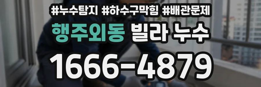 행주외동 빌라 누수