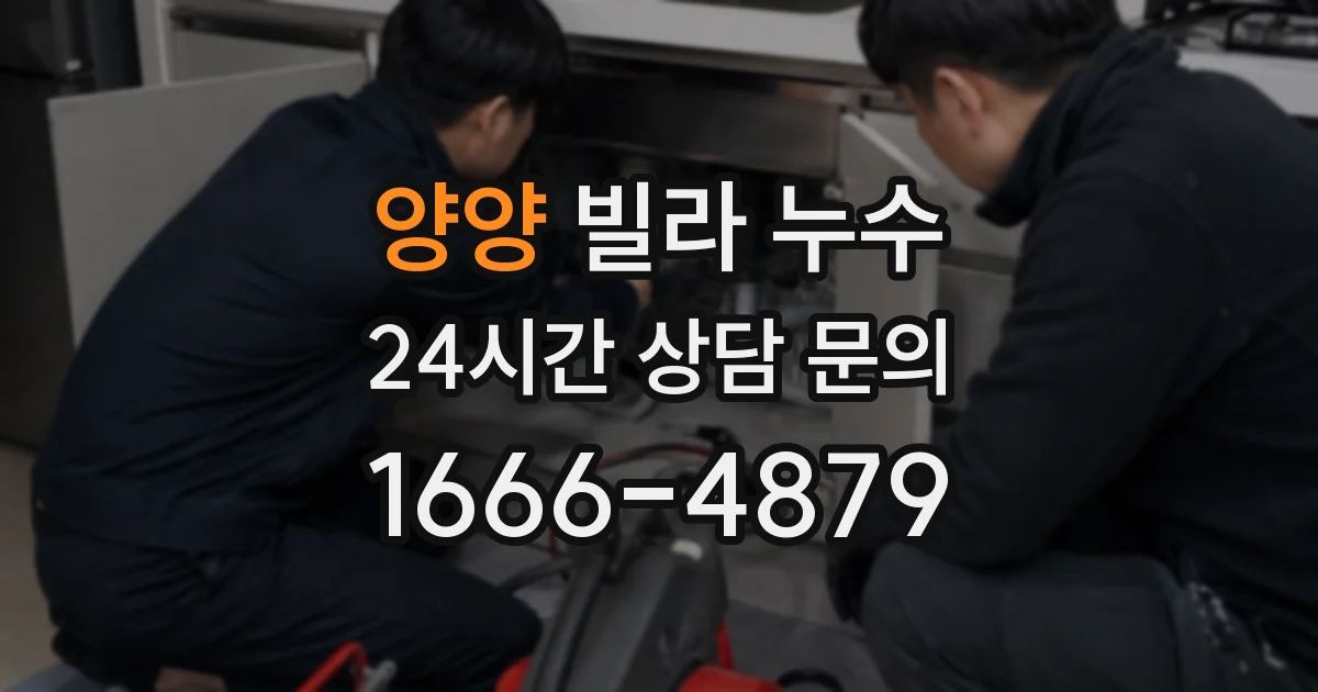 양양 빌라 누수