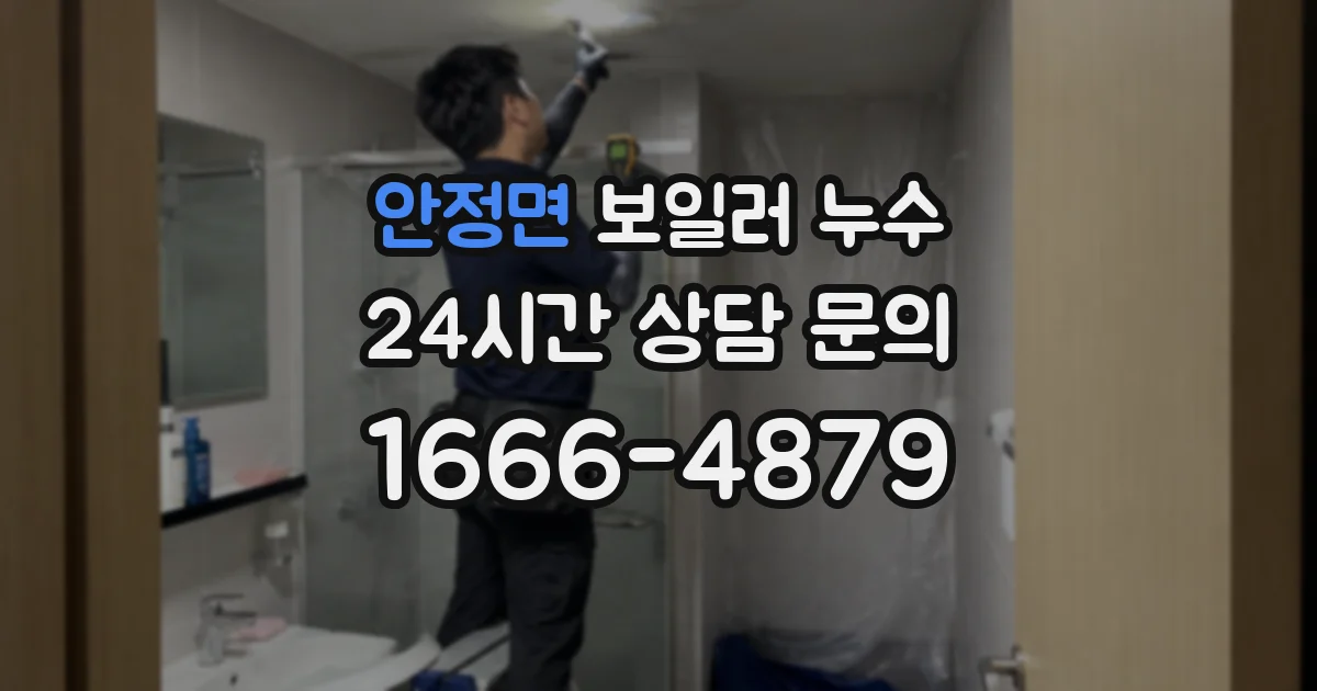 안정면 보일러 누수