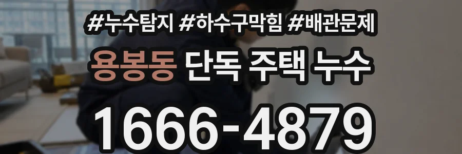 용봉동 단독 주택 누수
