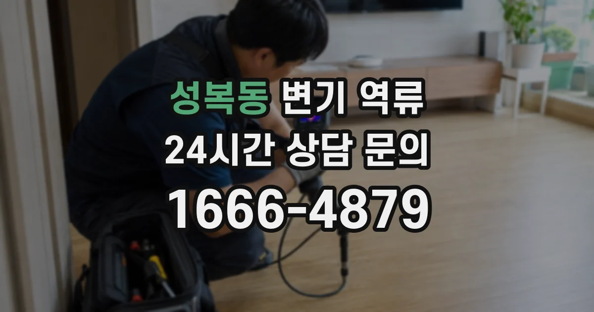 성복동 변기 역류
