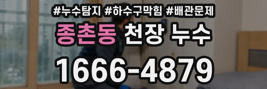 종촌동 천장 누수