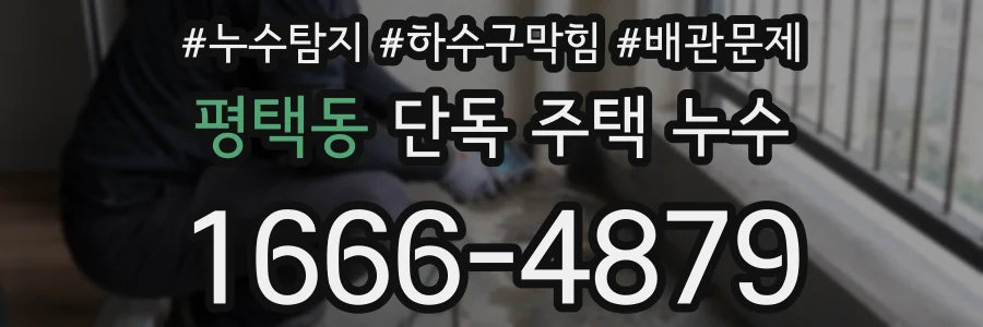 평택동 단독 주택 누수