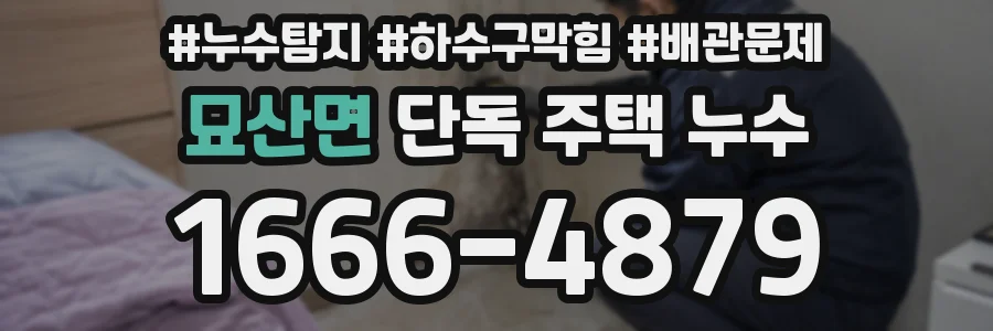 묘산면 단독 주택 누수