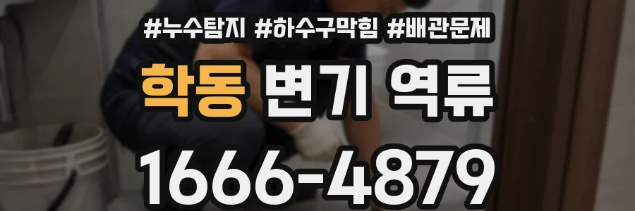 학동 변기 역류
