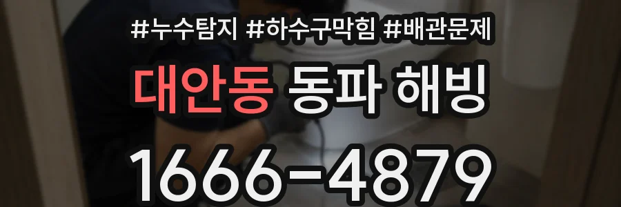 대안동 동파 해빙
