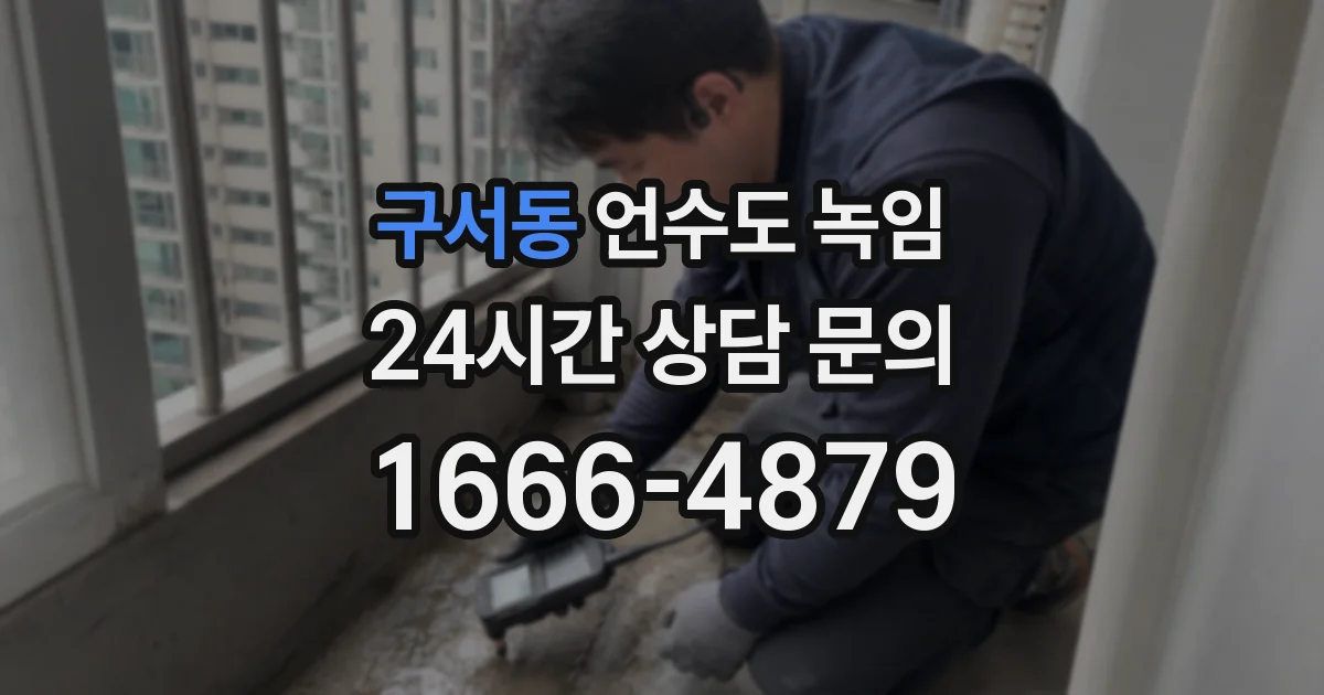 구서동 언수도 녹임