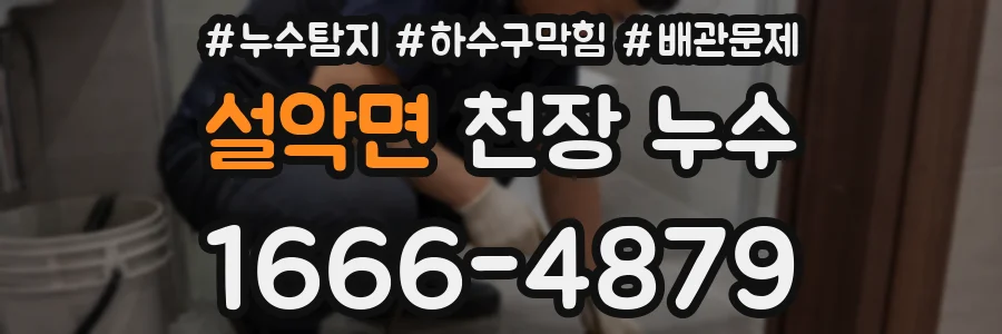 설악면 천장 누수