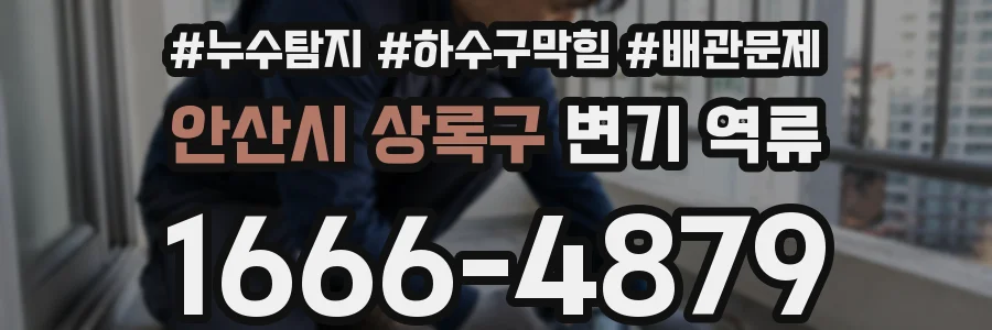 안산시 상록구 변기 역류