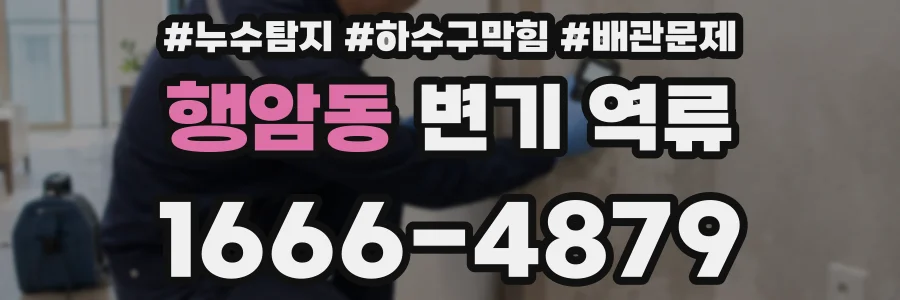 행암동 변기 역류