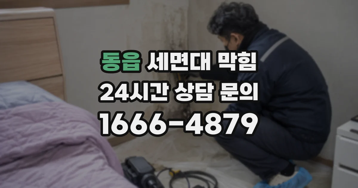 동읍 세면대 막힘