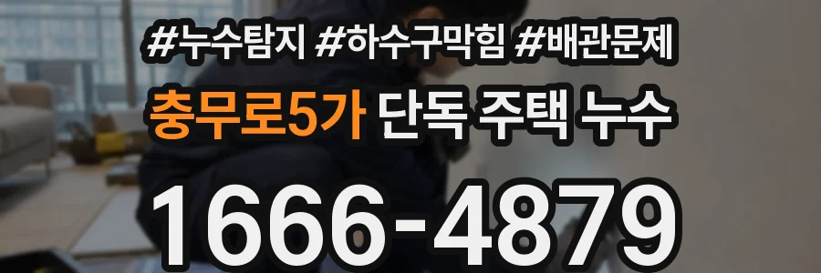 충무로5가 단독 주택 누수