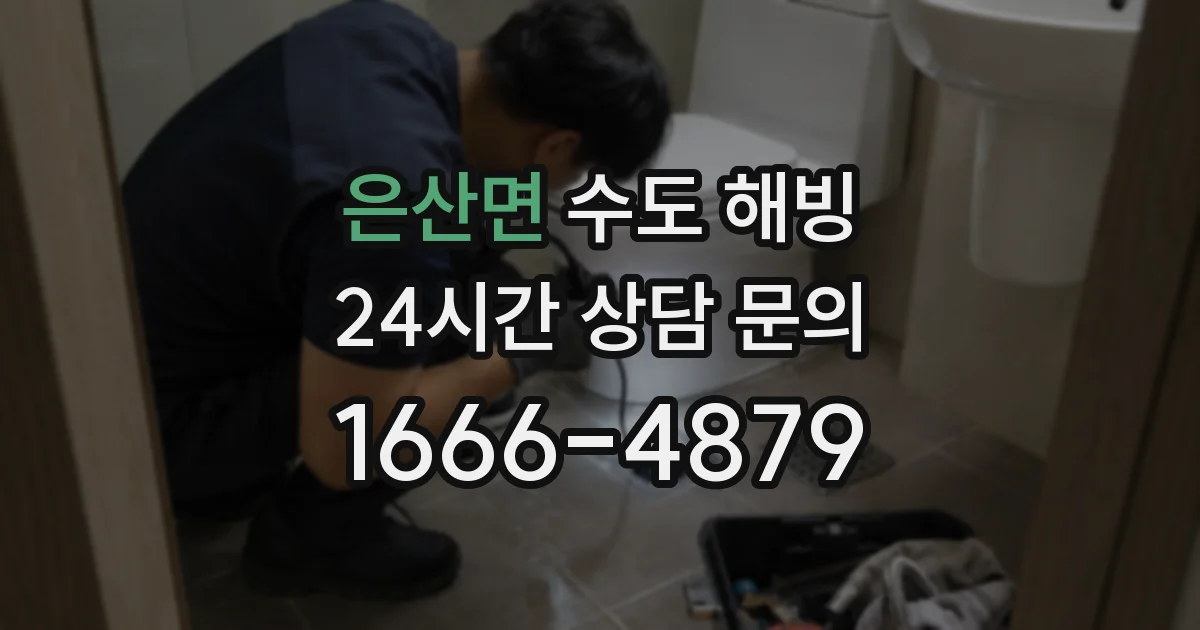 은산면 수도 해빙